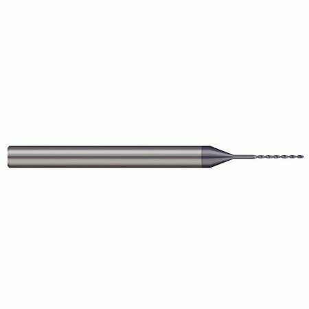 MICRO 100 0.0197 .5 Mm Drill Dia X 0.275 Flute Length Carbide Drill, Altin Coated DR02-0197X